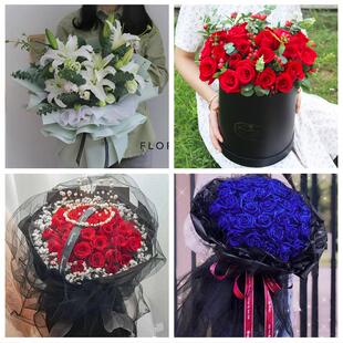 520情人节红玫瑰鲜花生日花束黑龙江牡丹江市宁安穆棱东宁市同城