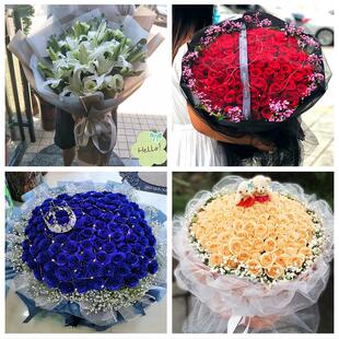 520情人节红玫瑰鲜花生日花束广东汕尾市城区海丰陆河县陆丰同城