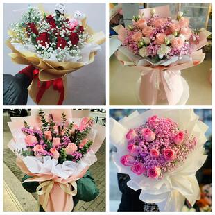 生日妇女节红玫瑰鲜花表白花束四川遂宁市蓬溪县射洪县大英县同城