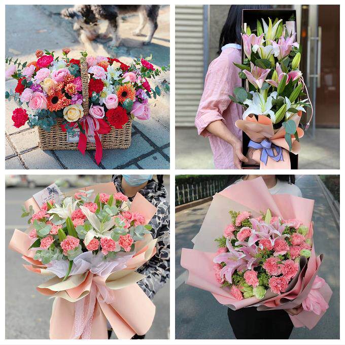 玫瑰百合向日葵康乃馨鲜花江西鹰潭市月湖区余江区贵溪市同城速递