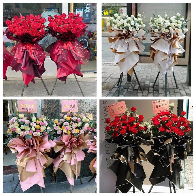 新店开张开业花篮天津武清区石各庄王庆坨汊沽港同城速递鲜花庆典,鲜花速递/花卉仿真/绿植园艺,商务用花,淘宝优惠券,粉丝福利购,淘宝优惠卷