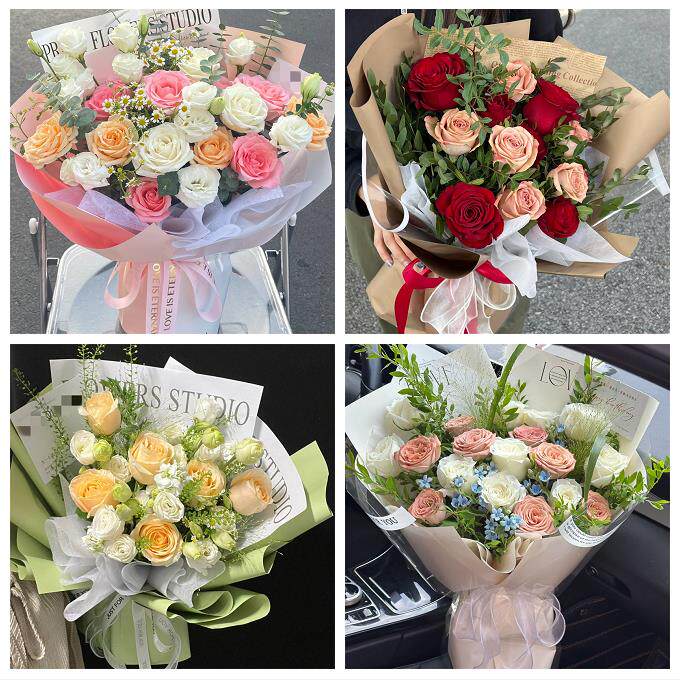 99朵玫瑰花束妇女节向日葵生日鲜花广东深圳市光明区凤凰玉塘马田