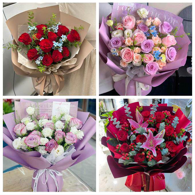 99朵玫瑰花束妇女节向日葵生日鲜花上海松江区洞泾九亭泖港新浜镇