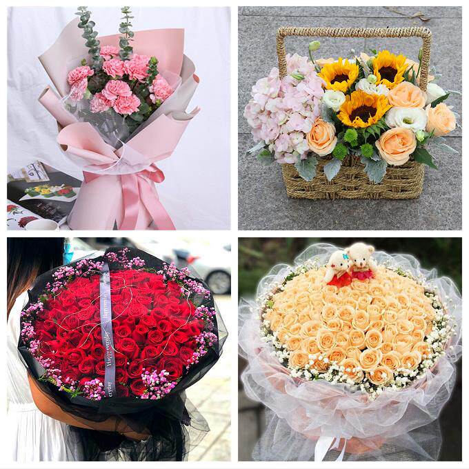 玫瑰百合向日葵康乃馨鲜花吉林四平市伊通县公主岭双辽市同城速递