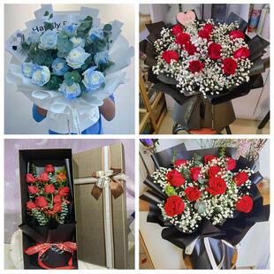 生日妇女节红玫瑰鲜花表白花束安徽安庆市怀宁太湖宿松望江县同城