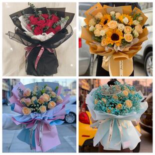 红玫瑰鲜花情人节生日表白花束礼物广东省揭阳市惠来县普宁市附近