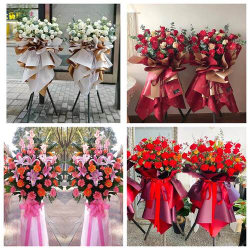 新店开张开业花篮浙江嘉兴海盐县海宁平湖桐乡市同城速递鲜花庆典