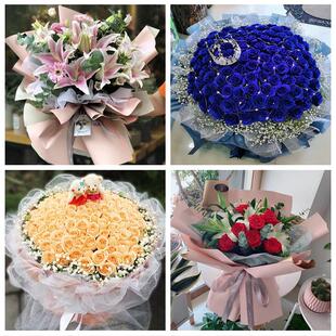 520情人节红玫瑰鲜花生日花束上海浦东新区南码头路沪东新村同城