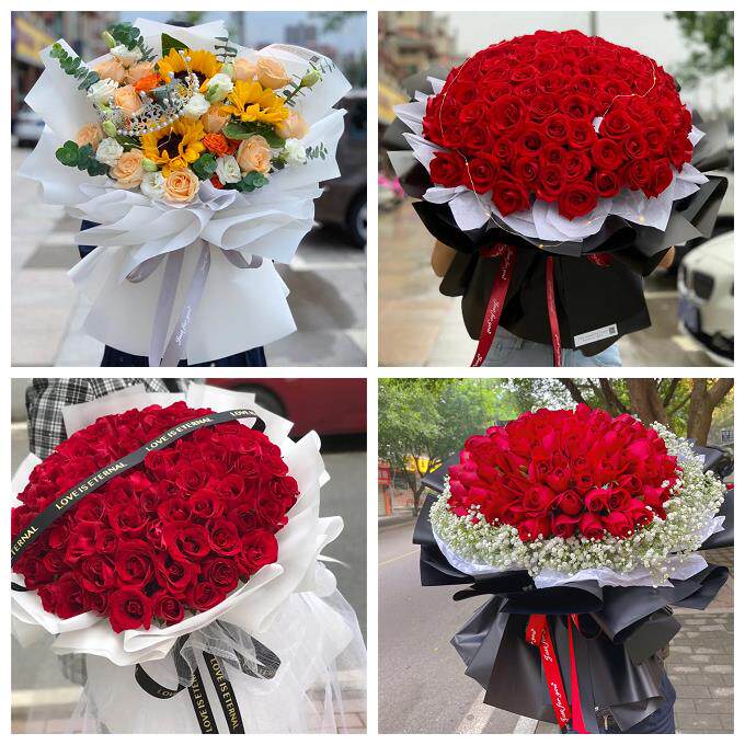 玫瑰鲜花情人节花束送女友生日礼物内蒙古呼和浩特和林格尔武川县