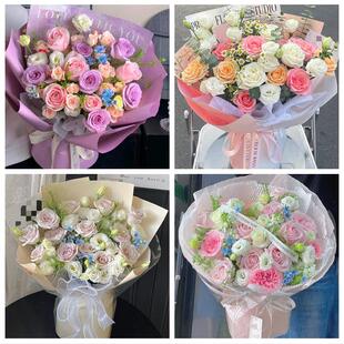 99朵玫瑰花束妇女节向日葵生日鲜花吉林通化市柳河县梅河口集安市