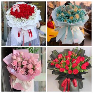 红玫瑰鲜花情人节生日表白花束礼物云南省丽江市华坪县宁蒗县附近