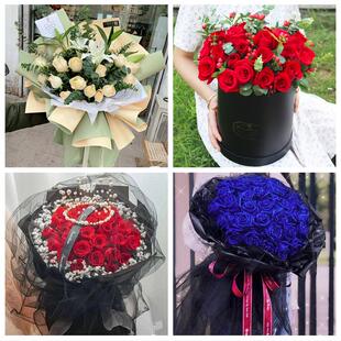 520情人节红玫瑰鲜花生日花束内蒙通辽科尔沁左翼中旗库伦旗同城