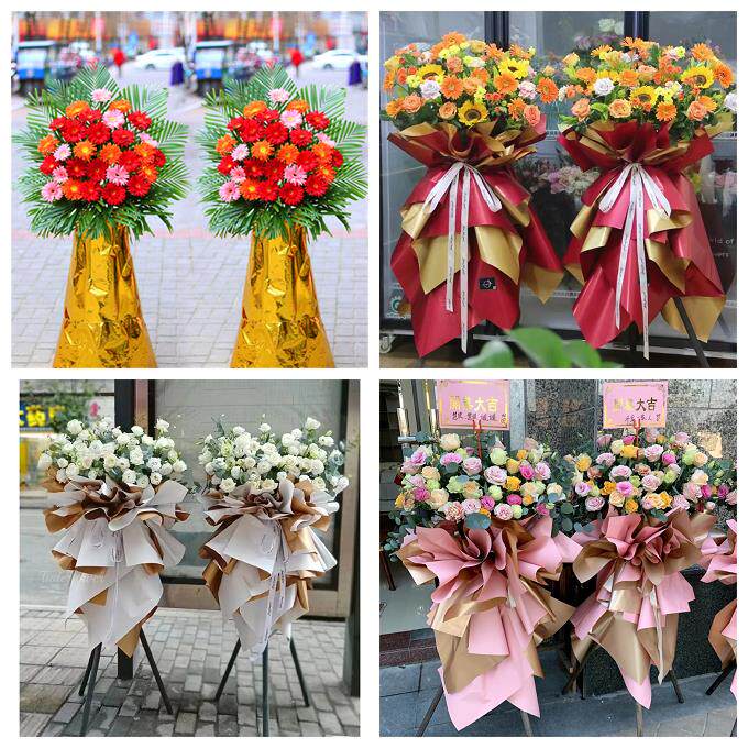 新店开张开业花篮湖南常德市安乡县武陵区鼎城区同城速递鲜花庆典