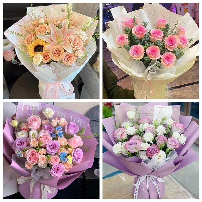 99朵玫瑰花束妇女节向日葵生日鲜花四川雅安市雨城区名山区荥经县