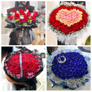 520情人节红玫瑰鲜花生日花束河北沧州市肃宁县南皮县吴桥县同城