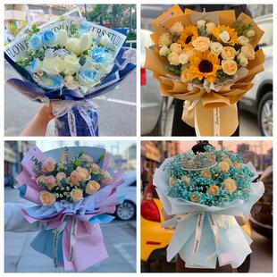 红玫瑰鲜花情人节生日表白花束礼物湖南省娄底市冷水江涟源市附近