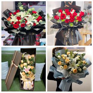 520情人节红玫瑰鲜花生日花束四川达州市通川区达川区万源市同城