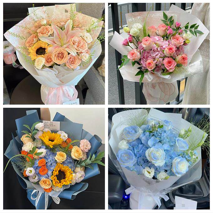 99朵玫瑰花束妇女节向日葵生日鲜花云南昆明市富民宜良石林嵩明县