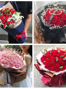 玫瑰百合向日葵康乃馨鲜花广西柳州市柳北区柳江区柳城县同城速递