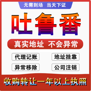吐鲁番高昌公司个体注册代账 变更注销营业执照减资 转让地址变更