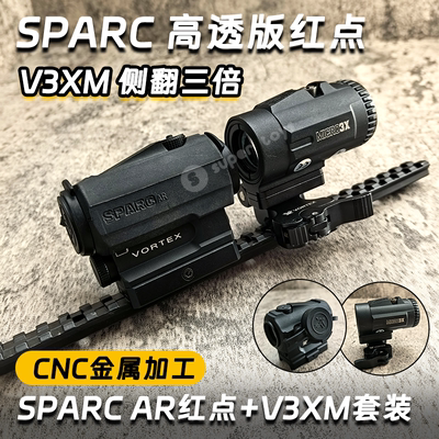 SPARC红点金属3倍放大侧翻快拆