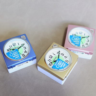 丽声日本静音旅游小巧驴友闹钟