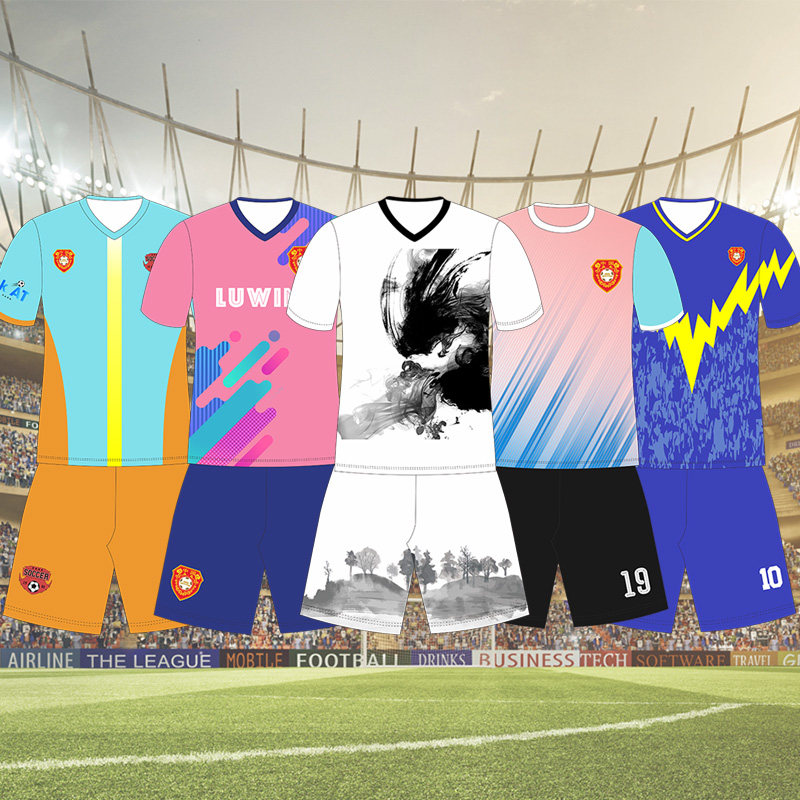 足球服全身定制套装男女成人队服儿童训练服印字号热升华运动球衣