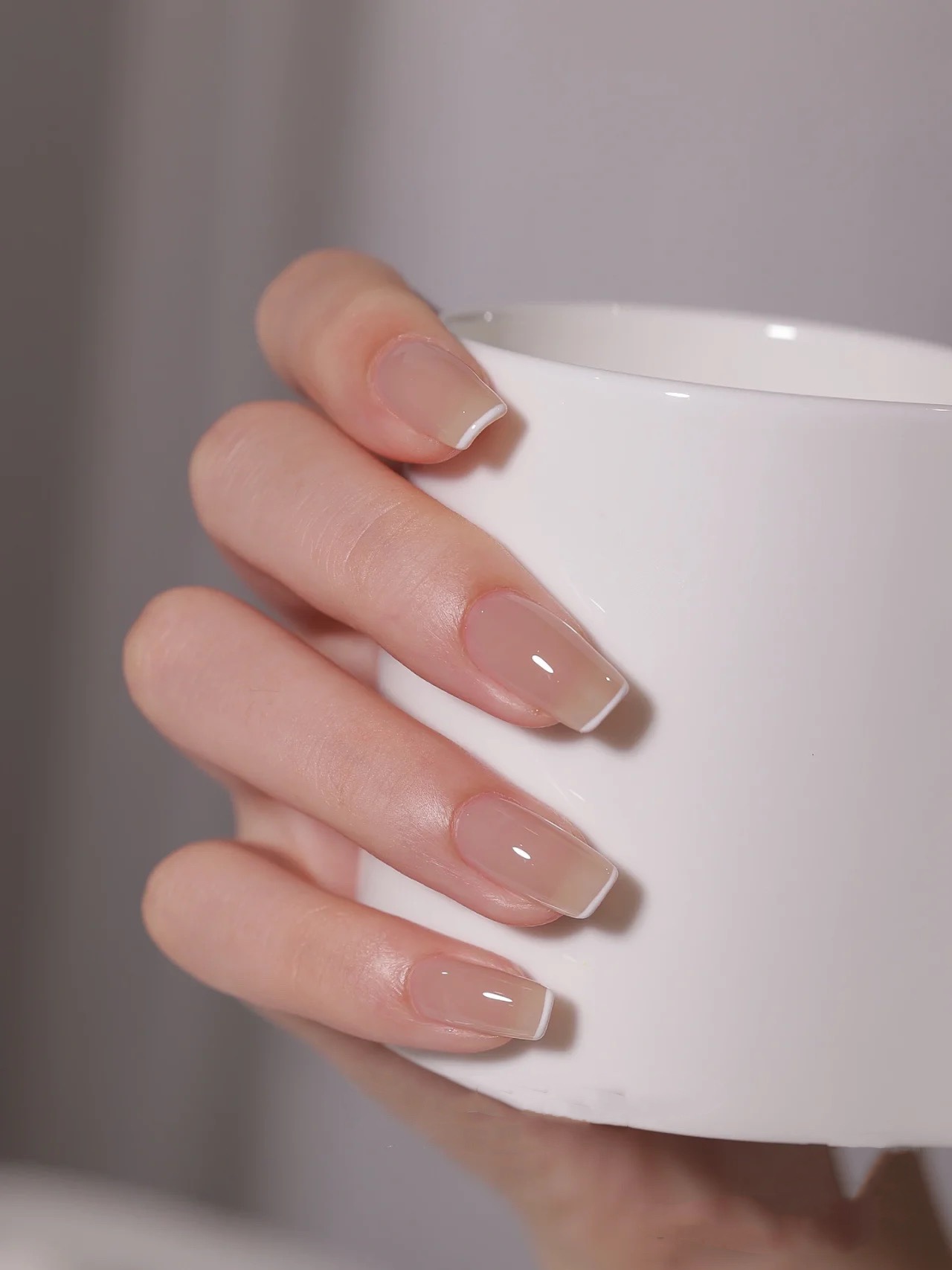 显白法式穿戴甲贴片可拆卸假指甲