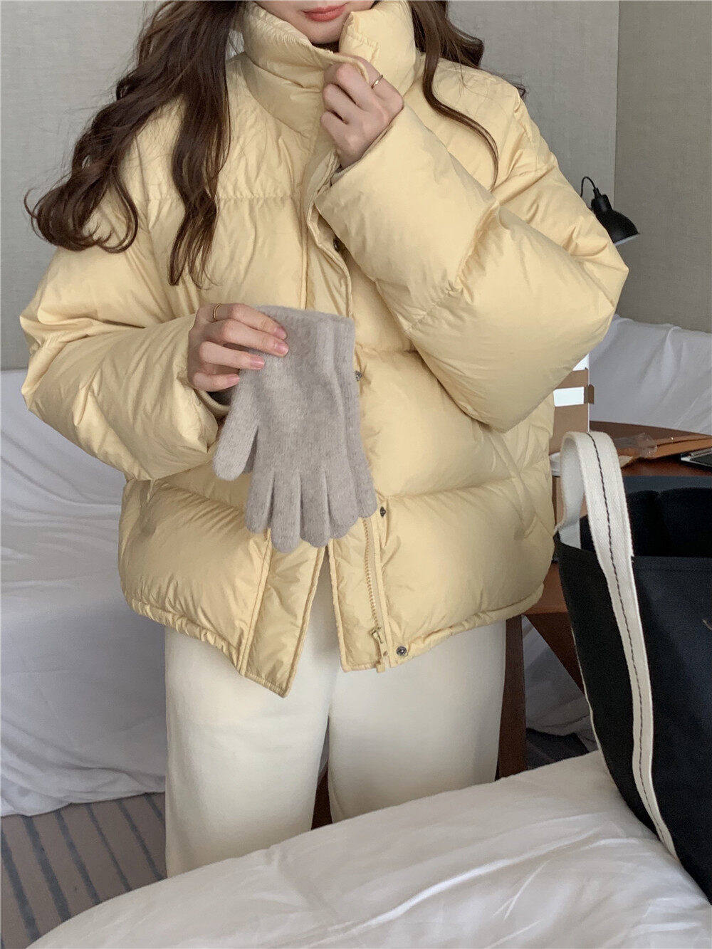 泡菜馆韩系简约百搭保暖羽绒服外套,孤品,不退换