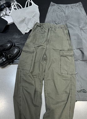 文艺BOBO1972-新款时尚百搭休闲工装裤86202