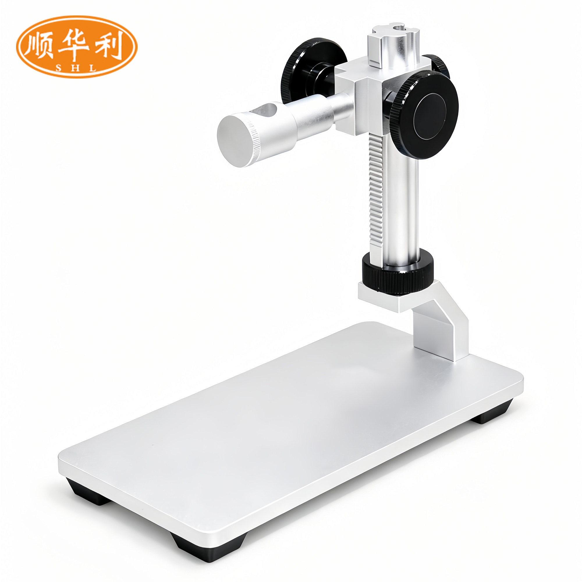 工业USB/AV数码显微镜支架360度旋转防抖底座12MM口径精密调托架