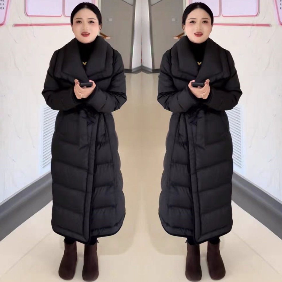 轻奢韩版高级感女神范洋气减龄气质过膝长款遮肉保暖棉服外套女装,女装/女士精品,棉衣/棉服,淘宝优惠券,粉丝福利购,淘宝优惠卷