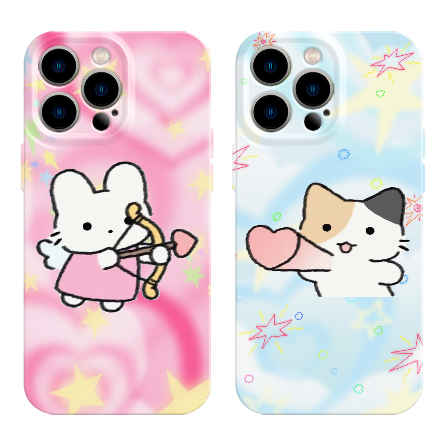 适用iPhone17promax苹果16手机壳15情侣14兔子13可爱12华为mate70荣耀Pura80小米vivox200一加opporeno软nova