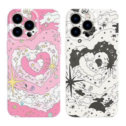 适用iPhone16promax苹果15手机壳14小清新13情侣12可爱17华为mate60荣耀Pura70小米nova简约vivox200一加reno