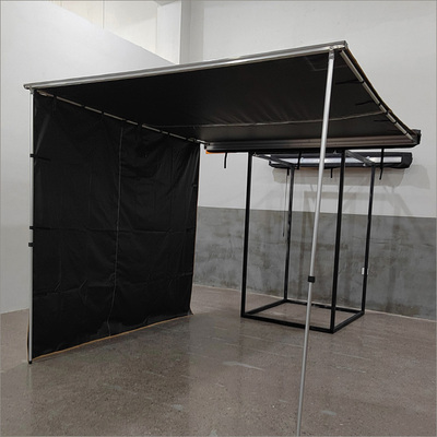 厂户外帐篷折叠便携式黑胶防雨车边侧帐露营布带灯2525米汽车篷库