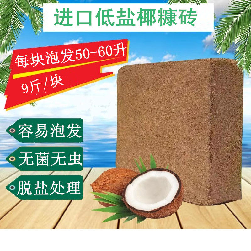 椰糠砖包邮进口大椰砖椰土椰粉营养土多肉土花泥花土基质宠物垫材