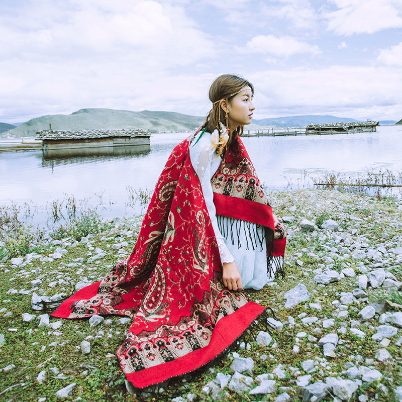 披肩围巾女多功能两用秋冬尼泊尔斗篷式外搭百搭长款保暖加厚冬季,服饰配件/皮带/帽子/围巾,围巾/丝巾/披肩,淘宝优惠券,粉丝福利购,淘宝优惠卷