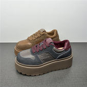 休闲德训鞋 专柜撤柜断码 新款 小个子增高6cm时尚 处理真皮女鞋 春季