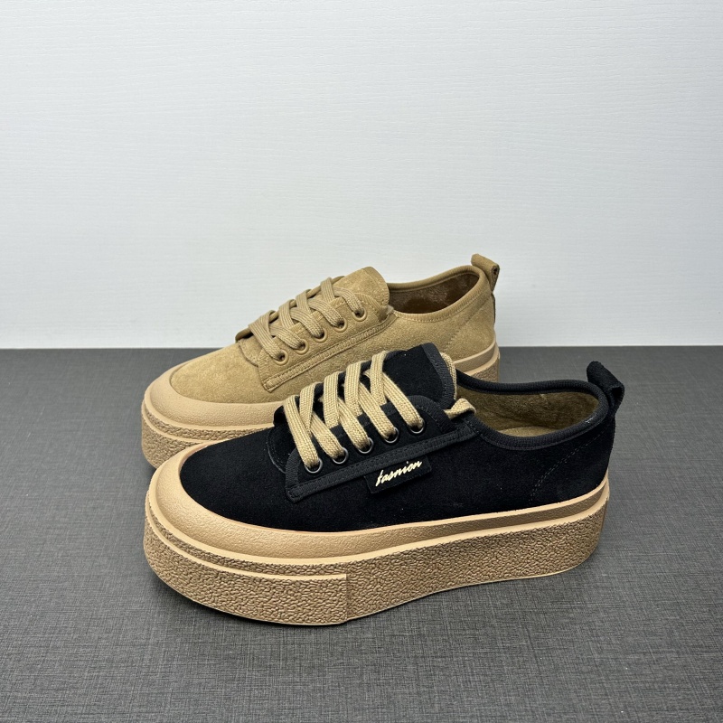 商场撤柜断码处理真皮女鞋秋季厚底百搭舒适小个子增高特价休闲鞋