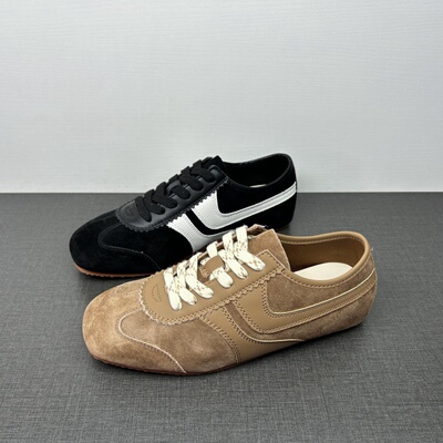 35 36 38码撤柜处理真皮女鞋新款复古软底软面平底休闲阿甘鞋板鞋