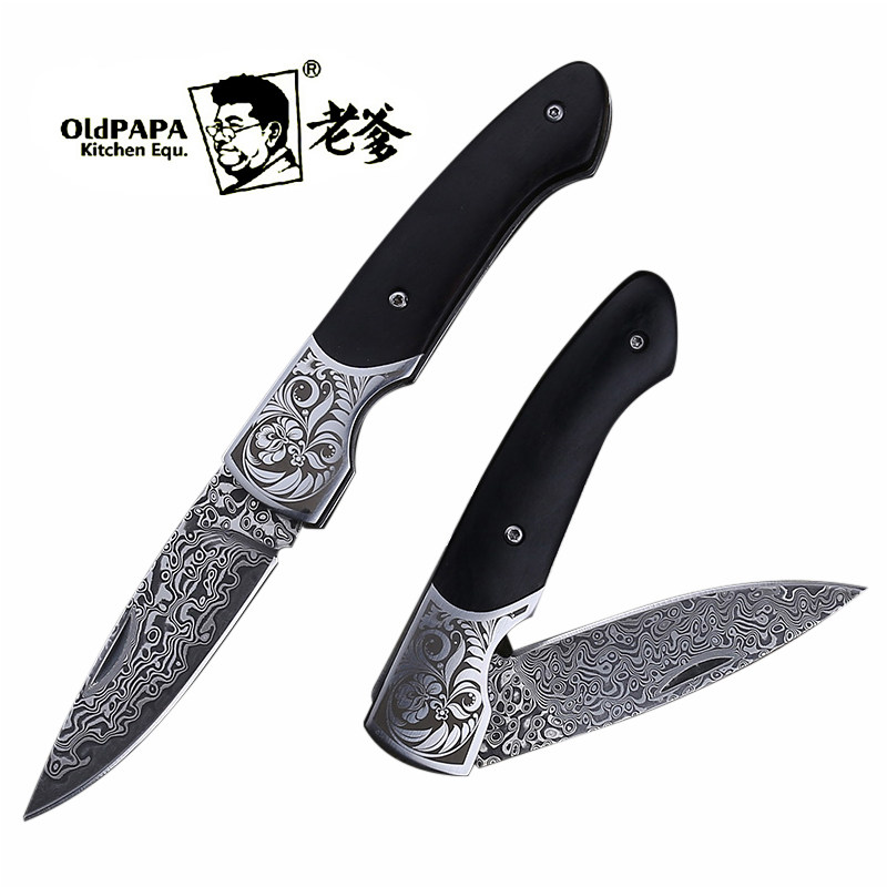 老爹 大马士革不锈钢折叠水果刀 瓜果刀套装 家用小刀锋利削皮刀|ruв категории кухня/посуда, посуда, инструмент, фрукты и овощи терки/фруктовый нож - от Buy2taobao.com для оказания профессиональной услуги покупки агента Taobao