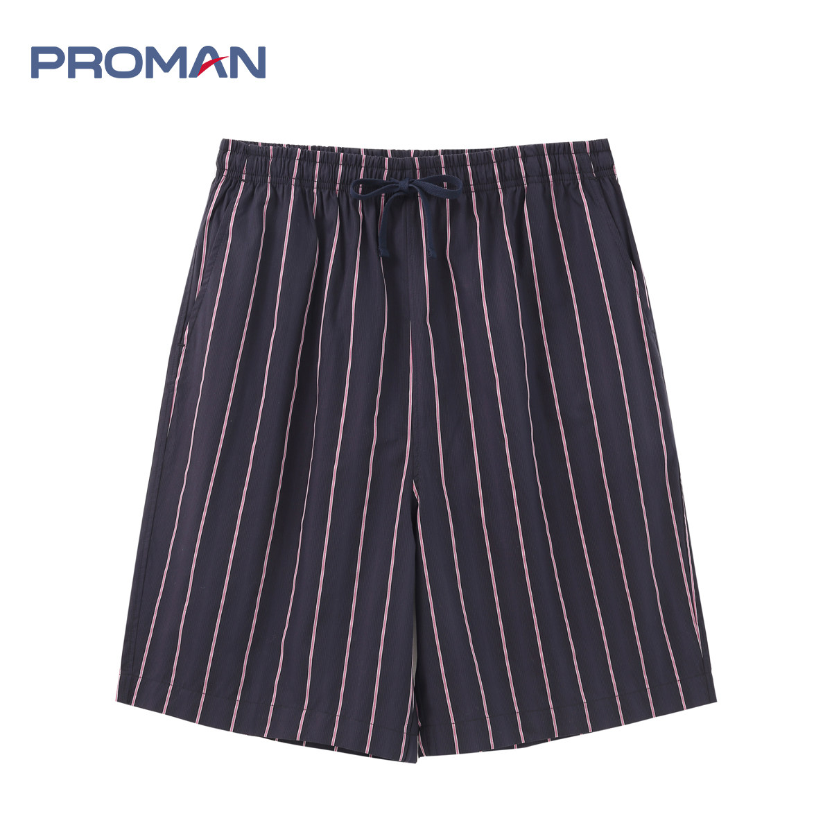 PROMAN/豪门男士纯棉五分裤宽松运动休闲家居短裤夏季可外穿半裤