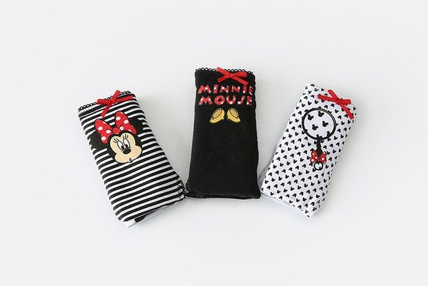 卡通女士低腰纯棉盒装三角裤