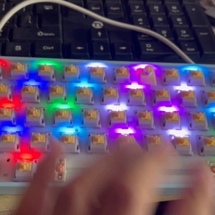 议价 AK音键盘定制:GH60三模RGB键盘套件电磁阀蜂鸣器左移6