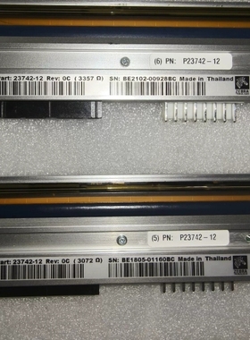 议价 ZEBRA斑马打印头23742-12