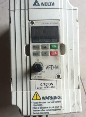 议价 台达VFD-M变频器两台，型号VFD007M21A，0.75