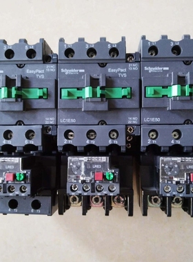 议价 正品施耐德交流接触器LC1E50 + LRE355N二手拆