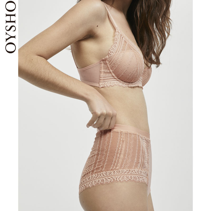 Oysho µ·ÛÉ«¼¸ºÎÀÙË¿Èý½Ç°üÍÎÄÚ¿ãÅ®¸ßÑü 30068502990
