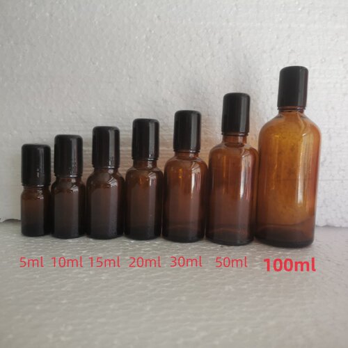 精油空瓶香水唇膏眼霜高档玻璃钢珠分装走珠瓶 10/15/20/30/50ML