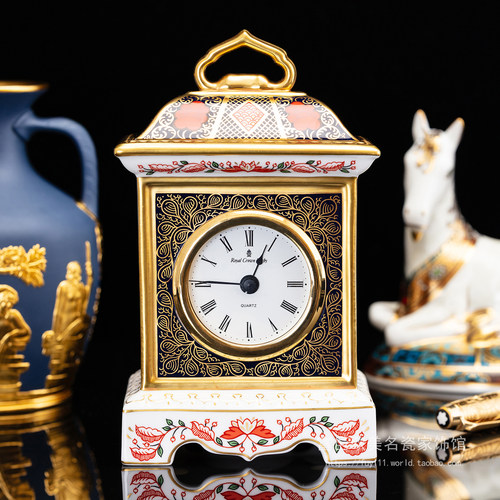 皇家德比骨瓷欧式桌面座钟